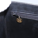 CHANEL Vanity Bag Patent Leather 2way Black Gold CC Auth 121811-27