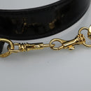 CHANEL Vanity Bag Patent Leather 2way Black Gold CC Auth 121811-31