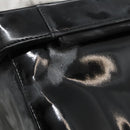 CHANEL Vanity Bag Patent Leather 2way Black Gold CC Auth 121811-4