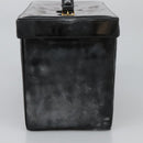 CHANEL Vanity Bag Patent Leather 2way Black Gold CC Auth 121811-7