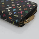 LOUIS VUITTON Monogram Multicolor Zippy Wallet Long Black M60243 LV Auth 121827-15