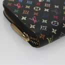 LOUIS VUITTON Monogram Multicolor Zippy Wallet Long Black M60243 LV Auth 121827-14