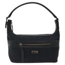 GUCCI GG Canvas Shoulder Bag Black Silver 0014302 Auth 121829-13