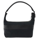 GUCCI GG Canvas Shoulder Bag Black Silver 0014302 Auth 121829-2
