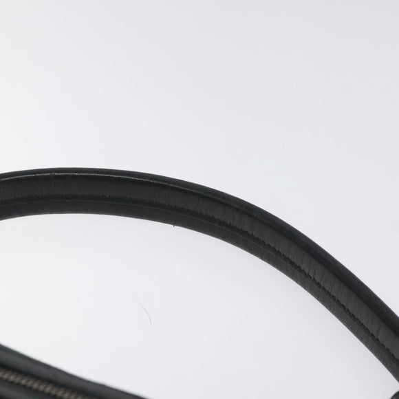 GUCCI GG Canvas Shoulder Bag Black Silver 0014302 Auth 121829