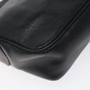 CELINE Shoulder Bag Leather Black Gold Auth 121842-16