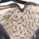 CELINE Shoulder Bag Leather Black Gold Auth 121842-17