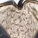 CELINE Shoulder Bag Leather Black Gold Auth 121842-18