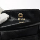 CELINE Shoulder Bag Leather Black Gold Auth 121842-21