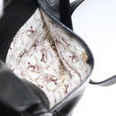 CELINE Shoulder Bag Leather Black Gold Auth 121842-22