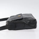 CELINE Shoulder Bag Leather Black Gold Auth 121842-4