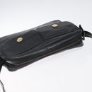 CELINE Shoulder Bag Leather Black Gold Auth 121842-6