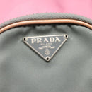 PRADA Hand Bag Nylon Pink Silver Auth 121843-18