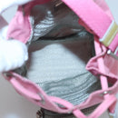 PRADA Hand Bag Nylon Pink Silver Auth 121843-11