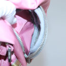 PRADA Hand Bag Nylon Pink Silver Auth 121843-22