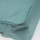 PRADA Handtasche Nylon Blau Silber Auth 121844-17