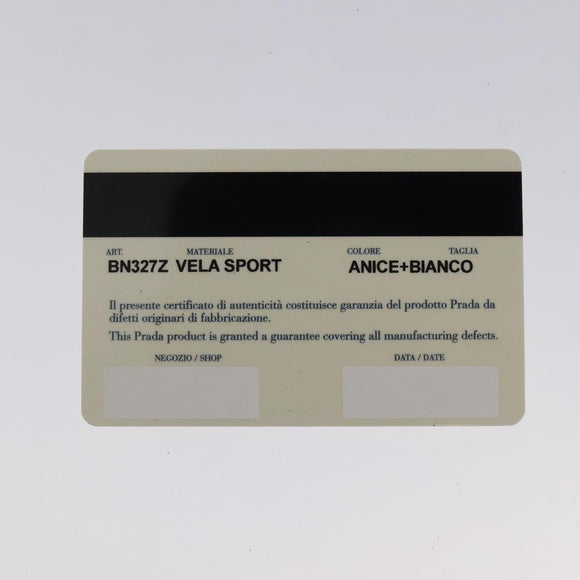 PRADA Hand Bag Nylon Blue Silver Auth 121844