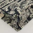 Christian Dior Mini Vertical Hand Bag Canvas 2way Black Auth 121850-10