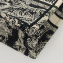 Christian Dior Mini Vertical Hand Bag Canvas 2way Black Auth 121850-11