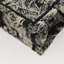 Christian Dior Mini Vertical Hand Bag Canvas 2way Black Auth 121850-13