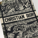 Christian Dior Mini Vertical Hand Bag Canvas 2way Black Auth 121850-14