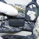 Christian Dior Mini Vertical Hand Bag Canvas 2way Black Auth 121850-16