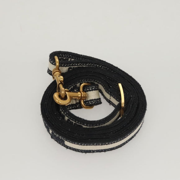 Christian Dior Mini Vertical Hand Bag Canvas 2way Black Auth 121850