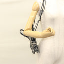 Christian Dior Mini Vertical Hand Bag Canvas 2way Black Auth 121850-23