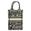 Christian Dior Mini Vertical Hand Bag Canvas 2way Black Auth 121850-3