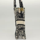 Christian Dior Mini Vertical Hand Bag Canvas 2way Black Auth 121850-4