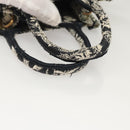 Christian Dior Mini Vertical Hand Bag Canvas 2way Black Auth 121850-7