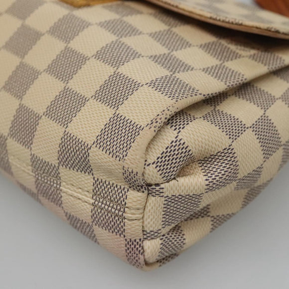 LOUIS VUITTON Damier Azur Croisette Hand Bag 2way N41581 LV Auth 121869