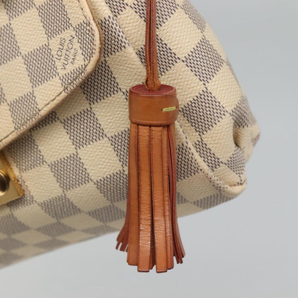 LOUIS VUITTON Damier Azur Croisette Hand Bag 2way N41581 LV Auth 121869