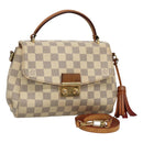 LOUIS VUITTON Damier Azur Croisette Hand Bag 2way N41581 LV Auth 121869-1