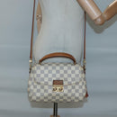 LOUIS VUITTON Damier Azur Croisette Hand Bag 2way N41581 LV Auth 121869-23