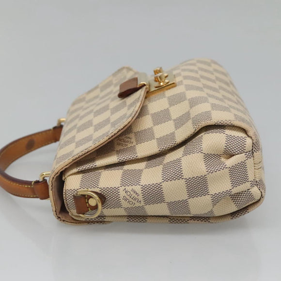 LOUIS VUITTON Damier Azur Croisette Hand Bag 2way N41581 LV Auth 121869