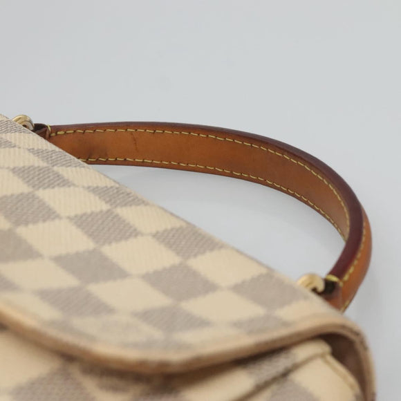 LOUIS VUITTON Damier Azur Croisette Hand Bag 2way N41581 LV Auth 121869