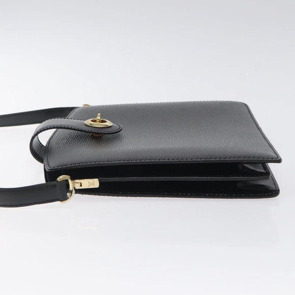 LOUIS VUITTON Epi Capuchin Shoulder Bag Black M52342 LV Auth 121872