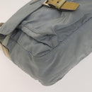 PRADA Shoulder Bag Nylon Light Blue Silver Auth 121882-15