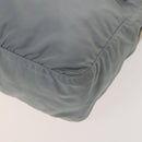 PRADA Shoulder Bag Nylon Light Blue Silver Auth 121882-16