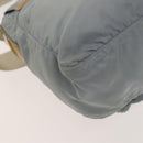 PRADA Shoulder Bag Nylon Light Blue Silver Auth 121882-17