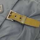 PRADA Shoulder Bag Nylon Light Blue Silver Auth 121882-19