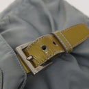 PRADA Shoulder Bag Nylon Light Blue Silver Auth 121882-9