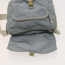 PRADA Shoulder Bag Nylon Light Blue Silver Auth 121882-20