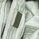 PRADA Shoulder Bag Nylon Light Blue Silver Auth 121882-21