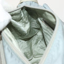 PRADA Shoulder Bag Nylon Light Blue Silver Auth 121882-23