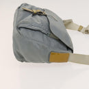 PRADA Shoulder Bag Nylon Light Blue Silver Auth 121882-3