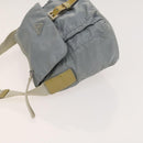 PRADA Shoulder Bag Nylon Light Blue Silver Auth 121882-4