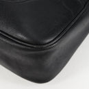 CHANEL COCO Mark Shoulder Bag Caviar Skin Black Gold CC Auth 121888-16