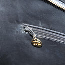 CHANEL COCO Mark Shoulder Bag Caviar Skin Black Gold CC Auth 121888-21